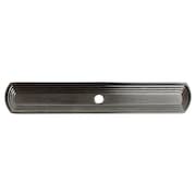 GLIDERITE HARDWARE 6 in. Satin Nickel Narrow Rounded Cabinet Backplate - 1079-SN, 5PK 1079-SN-5